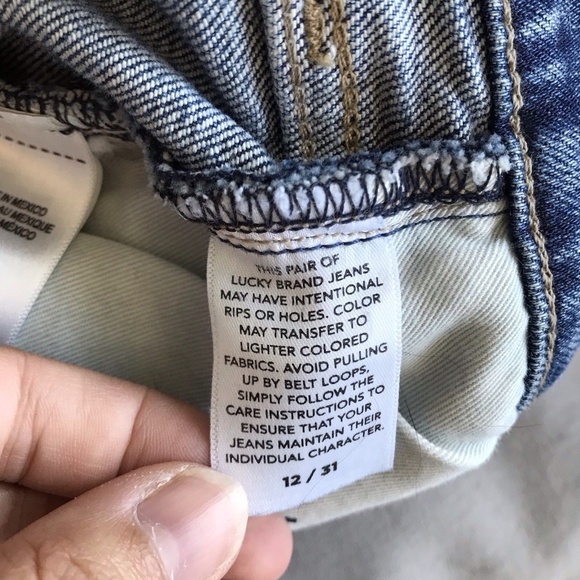 LUCKY BRAND HIGH RISE SLIM BRIDGETTE JEANS SIZE 12/31 - Picture 11 of 13